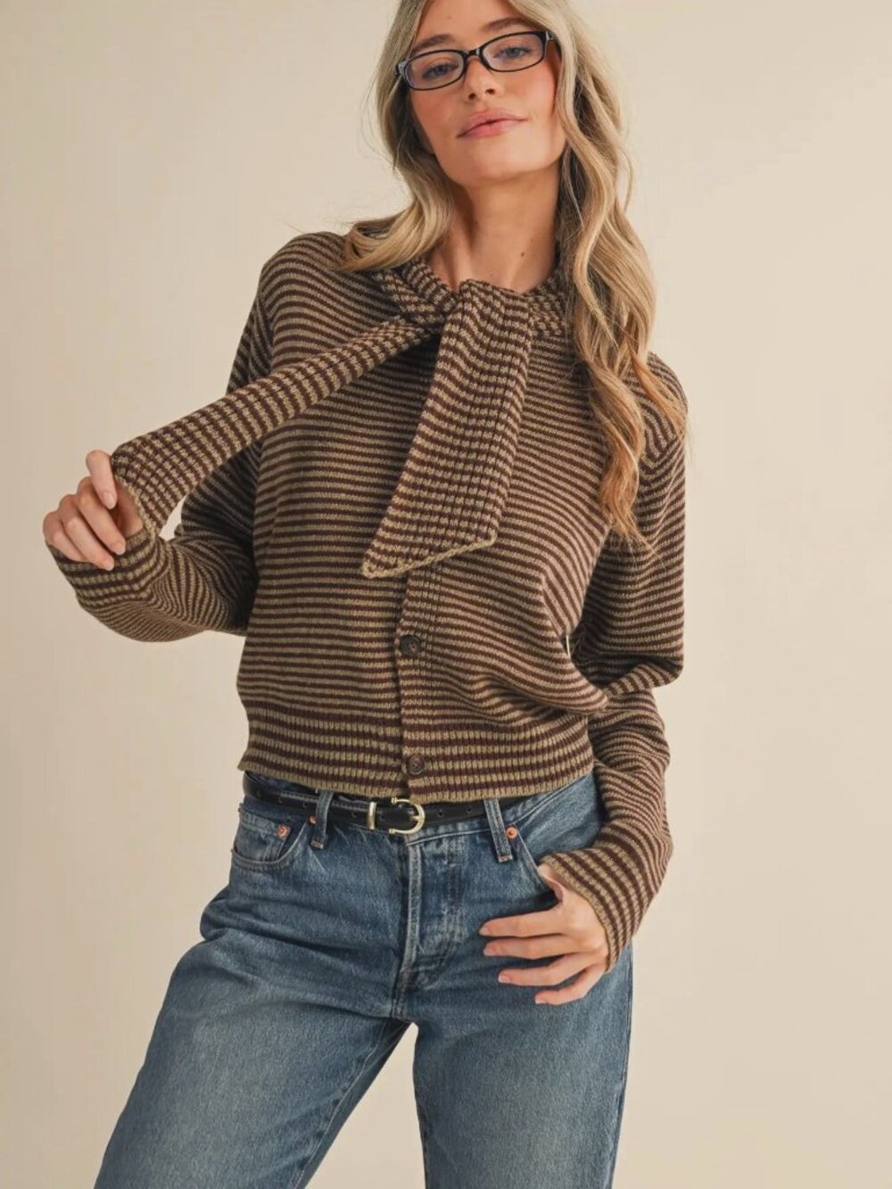Lowen Striped Cardigan NEW Size Small